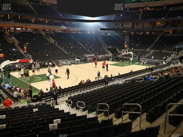 Seating view for Fiserv Forum Section 108