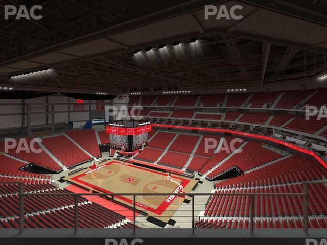 Seating view for Pinnacle Bank Arena Section 316