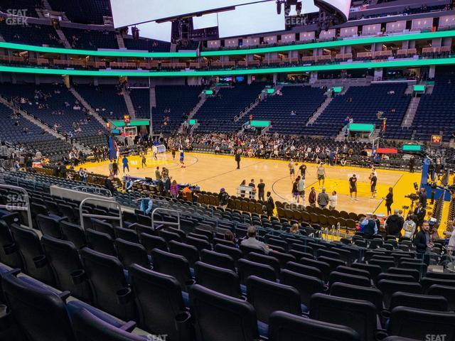 Seating view for Chase Center Section 102