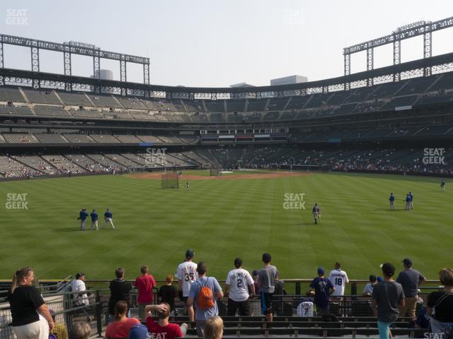 Seating view for Coors Field Section 160