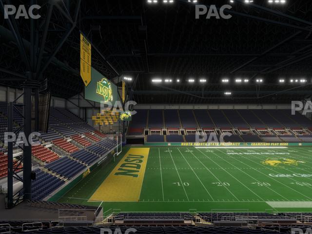 Seating view for Fargodome Section Elevated 5