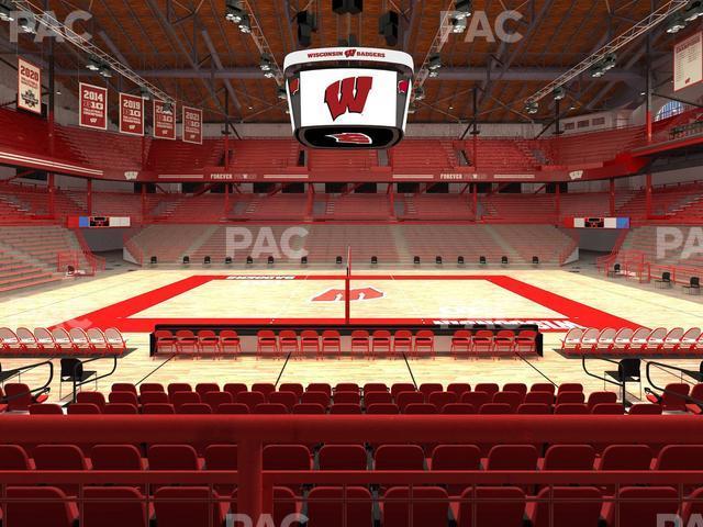 Seating view for Wisconsin Field House Section F