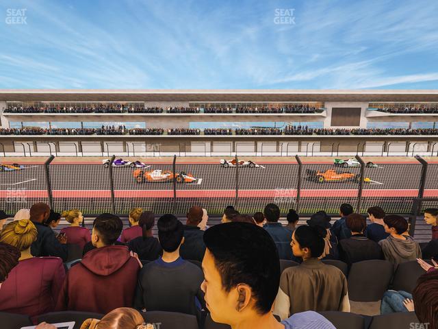 Seating view for Circuit of The Americas Section Main Grandstand Lower Level 114