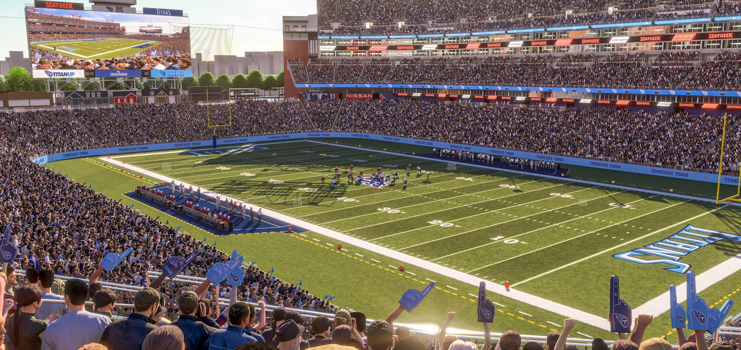 Seating view for Nissan Stadium Section 205