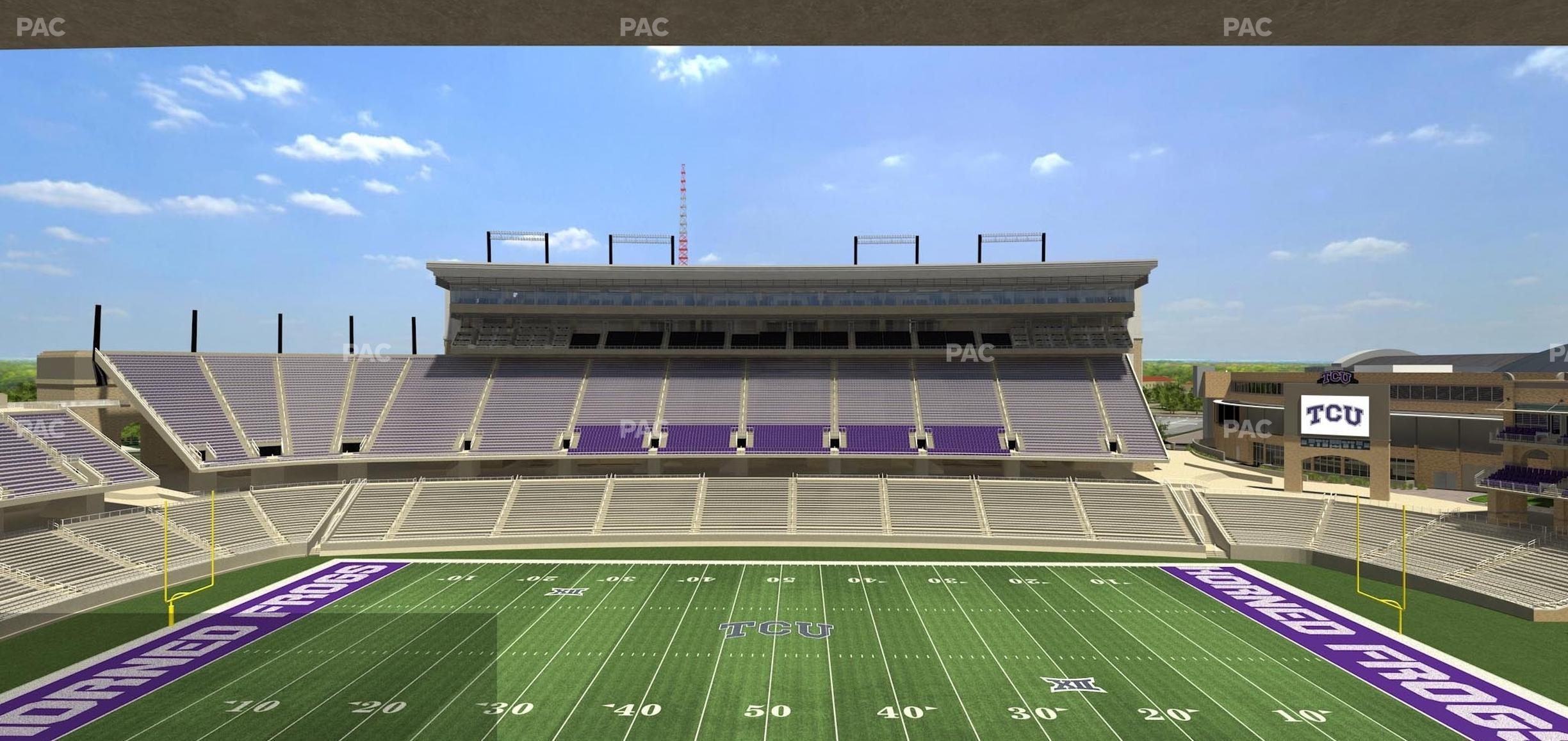 Seating view for Amon G. Carter Stadium Section Champions Suite 9