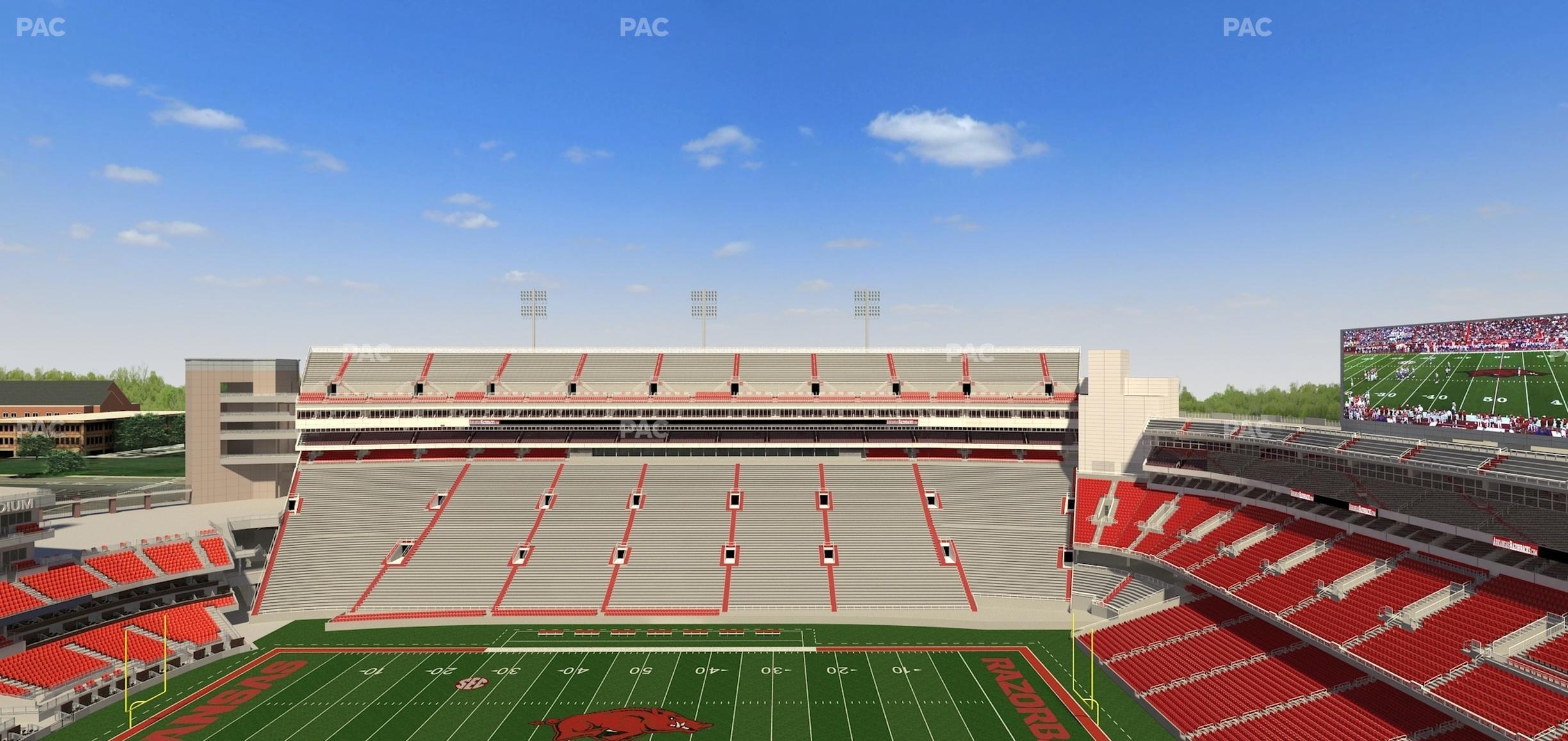 Seating view for Razorback Stadium Section 503