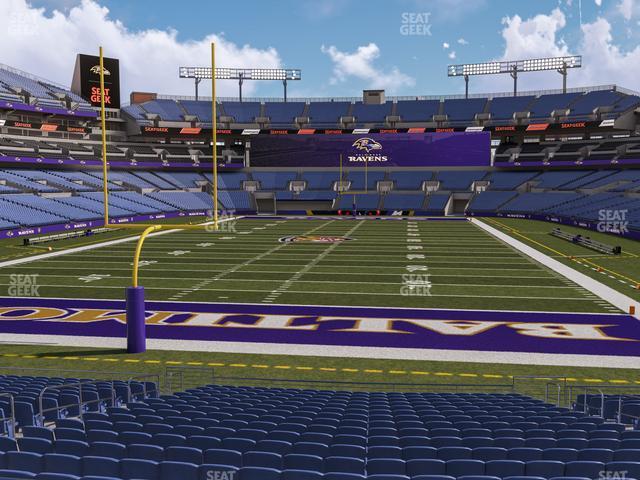 Seating view for M&T Bank Stadium Section 139