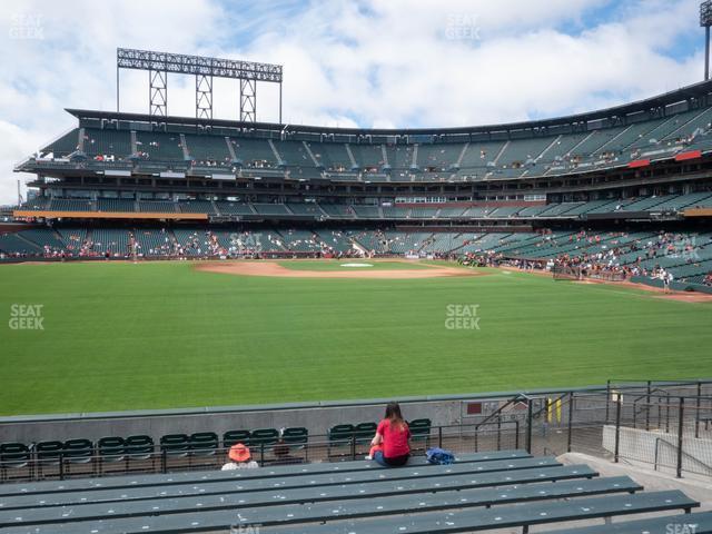 Seating view for Oracle Park Section Bleachers 139