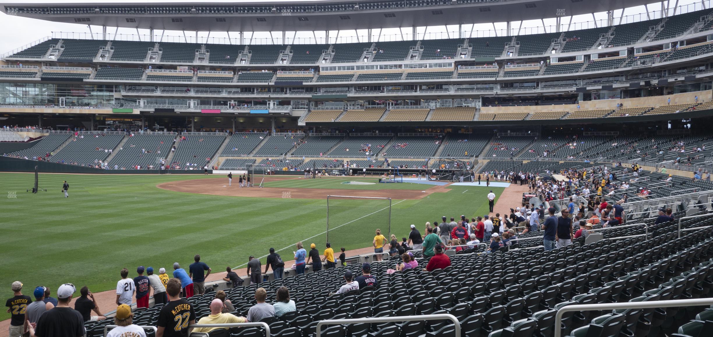 Seating view for Target Field Section 127