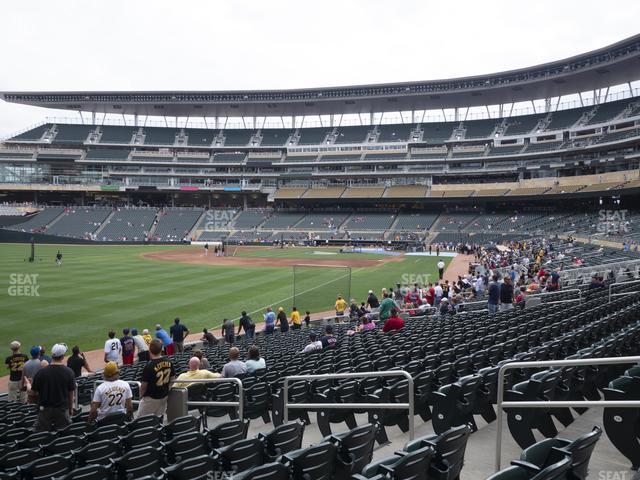 Seating view for Target Field Section 127