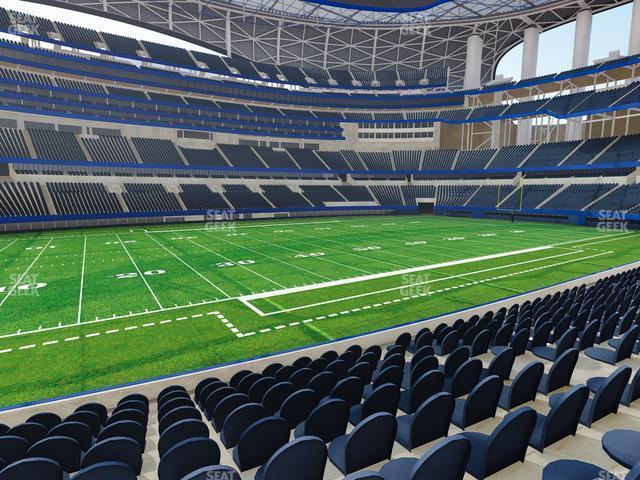 Seating view for SoFi Stadium Section Club 129