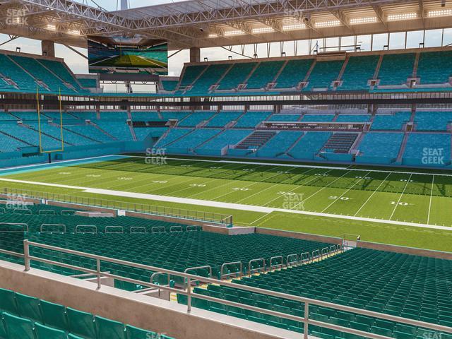 Seating view for Hard Rock Stadium Section 215