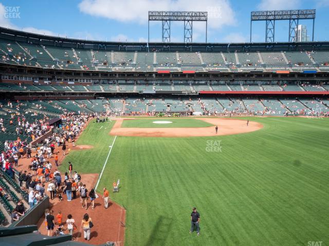 Seating view for Oracle Park Section Arcade 149