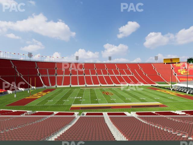 Seating view for Los Angeles Memorial Coliseum Section Founders Suite 208