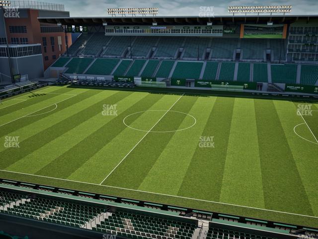 Seating view for Providence Park Section Toyota Terrace East 7