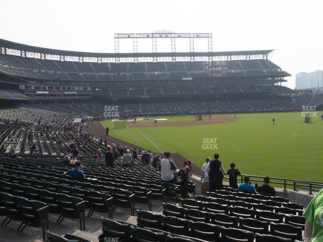 Seating view for Coors Field Section 110