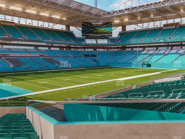 Seating view for Hard Rock Stadium Section 125