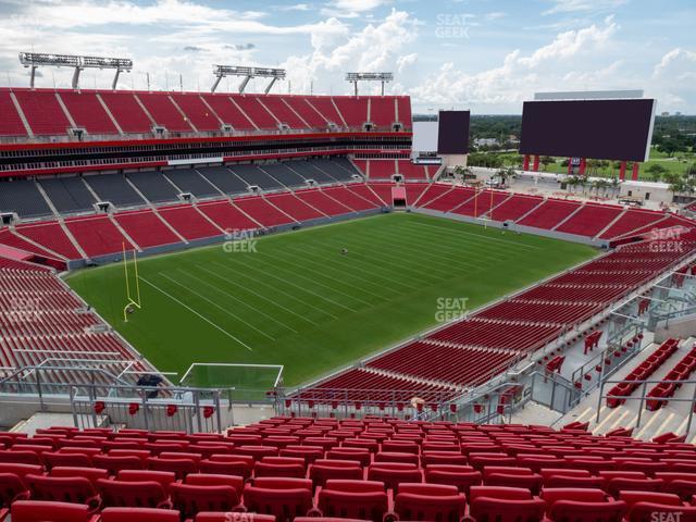 Seating view for Raymond James Stadium Section 304