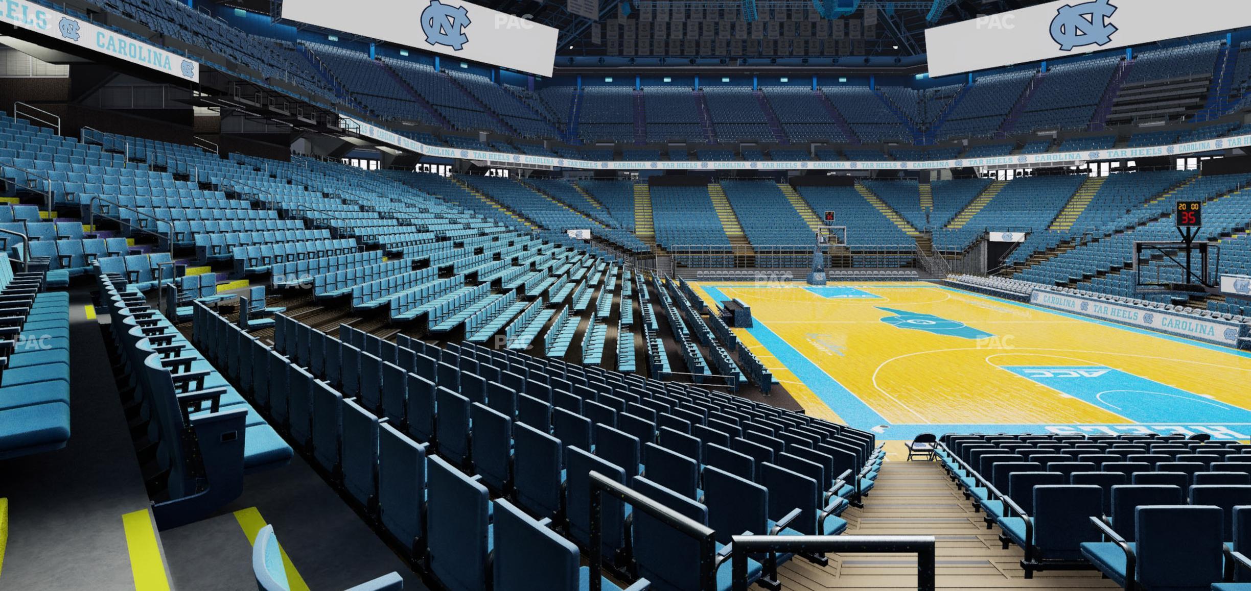 Seating view for Dean Smith Center Section 132