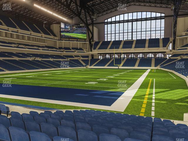 Seating view for Lucas Oil Stadium Section 124