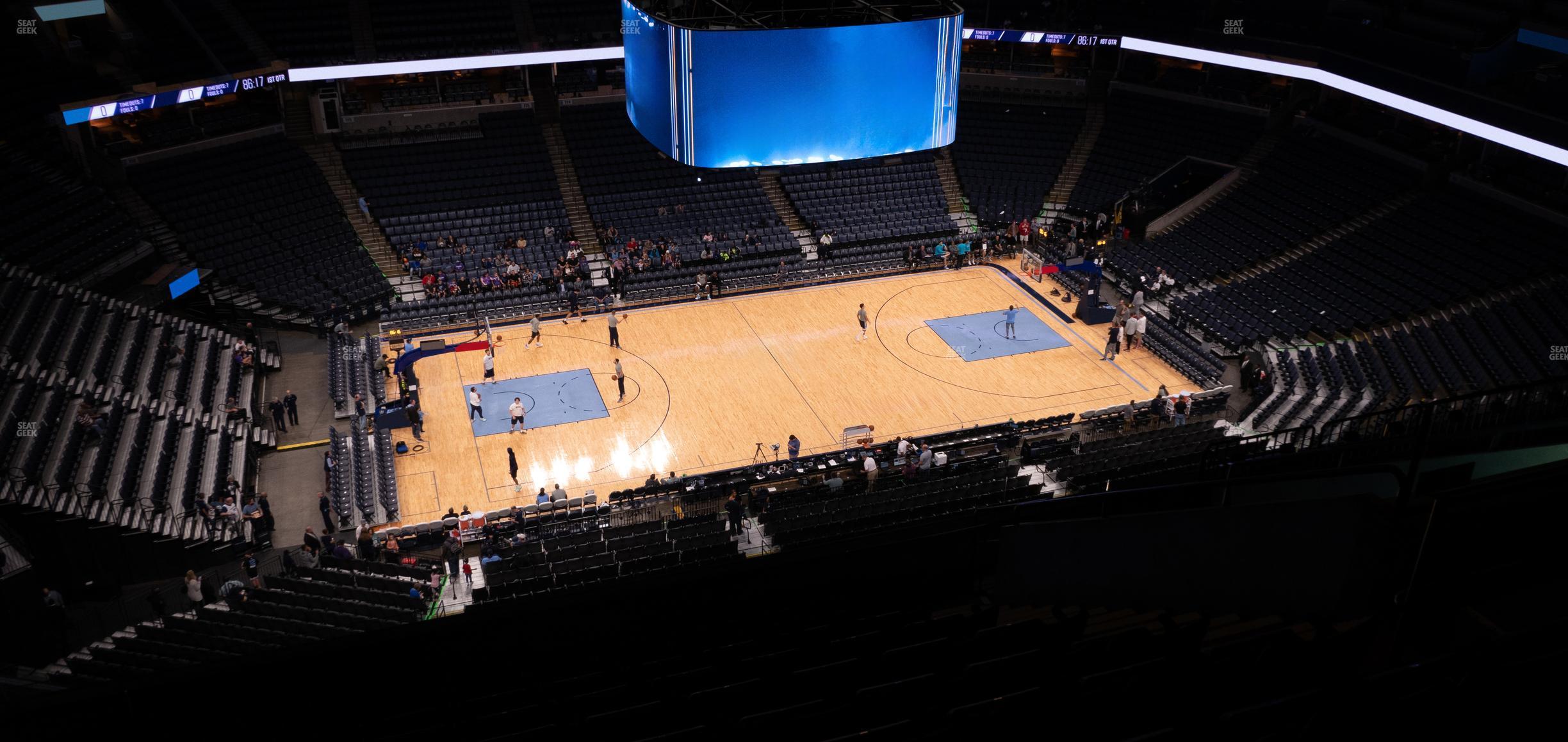 Seating view for FedExForum Section 207