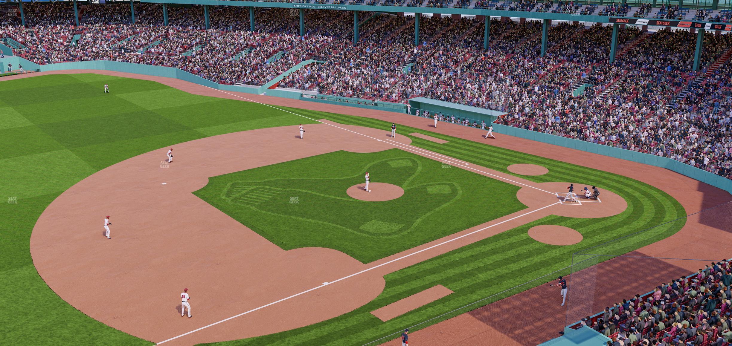 Seating view for Fenway Park Section Aura Pavilion 12