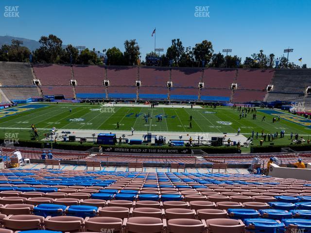 Seating view for Rose Bowl Stadium Section Upper 18