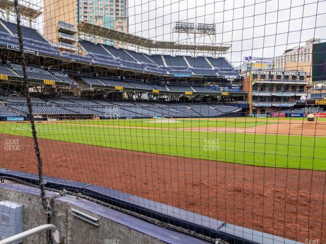 Seating view for Petco Park Section Dugout 7