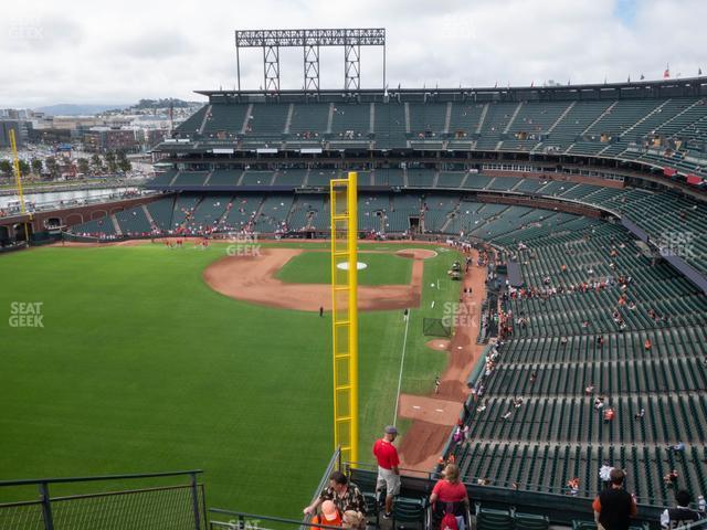 Seating view for Oracle Park Section View Reserved 336