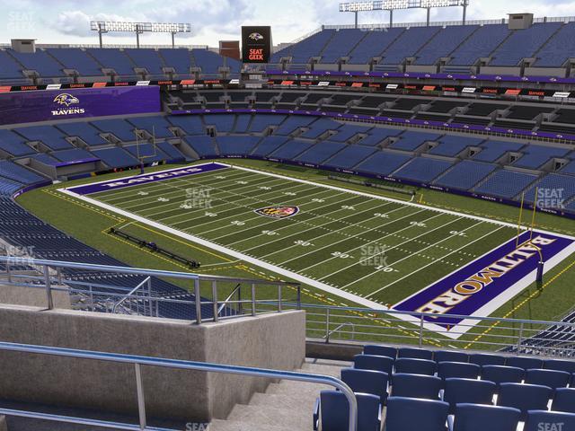 Seating view for M&T Bank Stadium Section 547