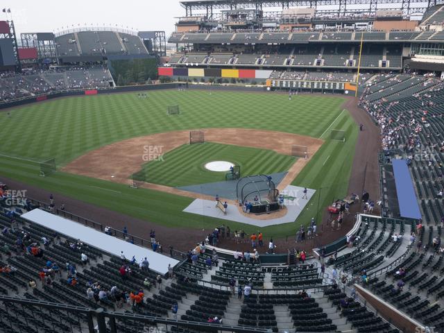 Seating view for Coors Field Section Lower 333