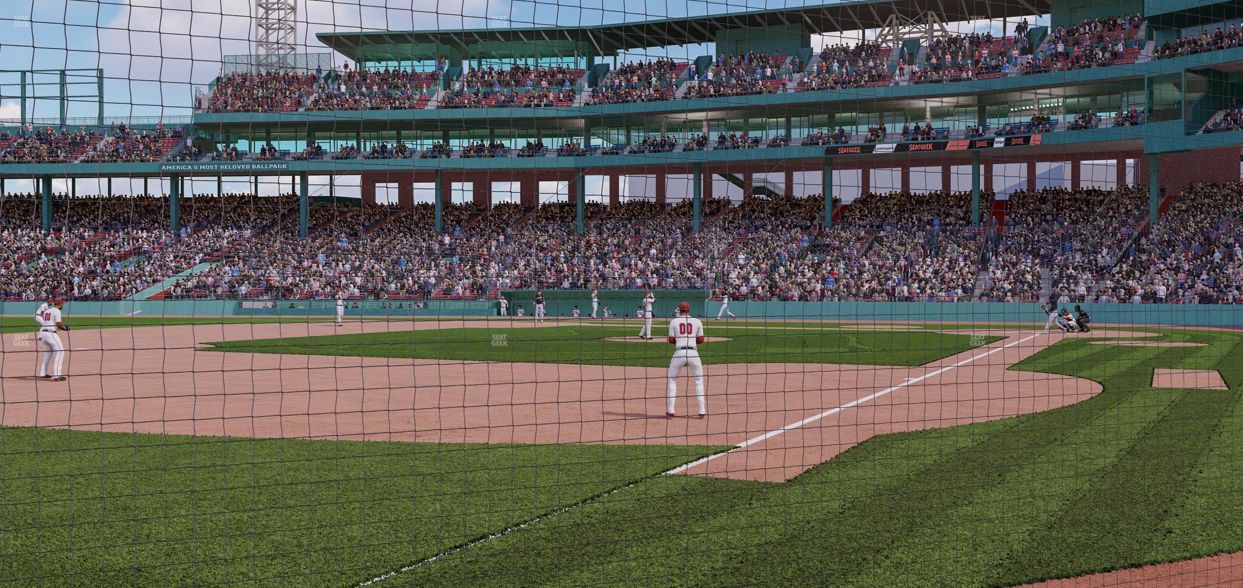 Seating view for Fenway Park Section Dugout Box 77