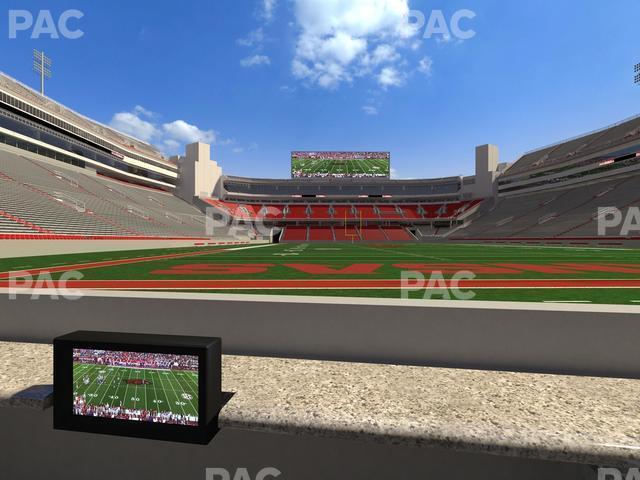 Seating view for Razorback Stadium Section Loge 16