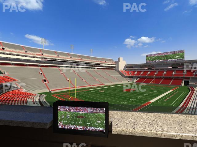 Seating view for Razorback Stadium Section Loge 65