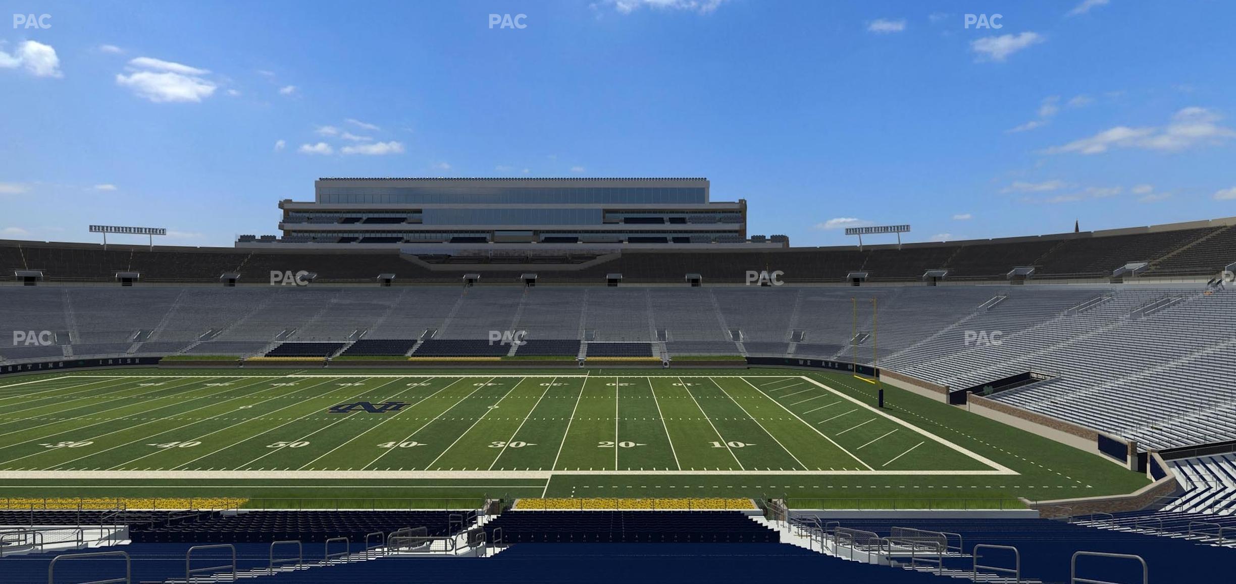 Seating view for Notre Dame Stadium Section 8