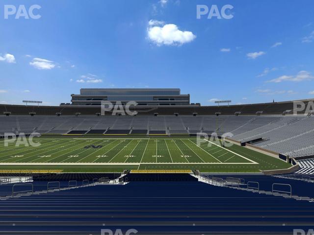 Seating view for Notre Dame Stadium Section 8