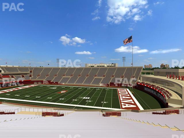 Seating view for Memorial Stadium - Indiana Section 103