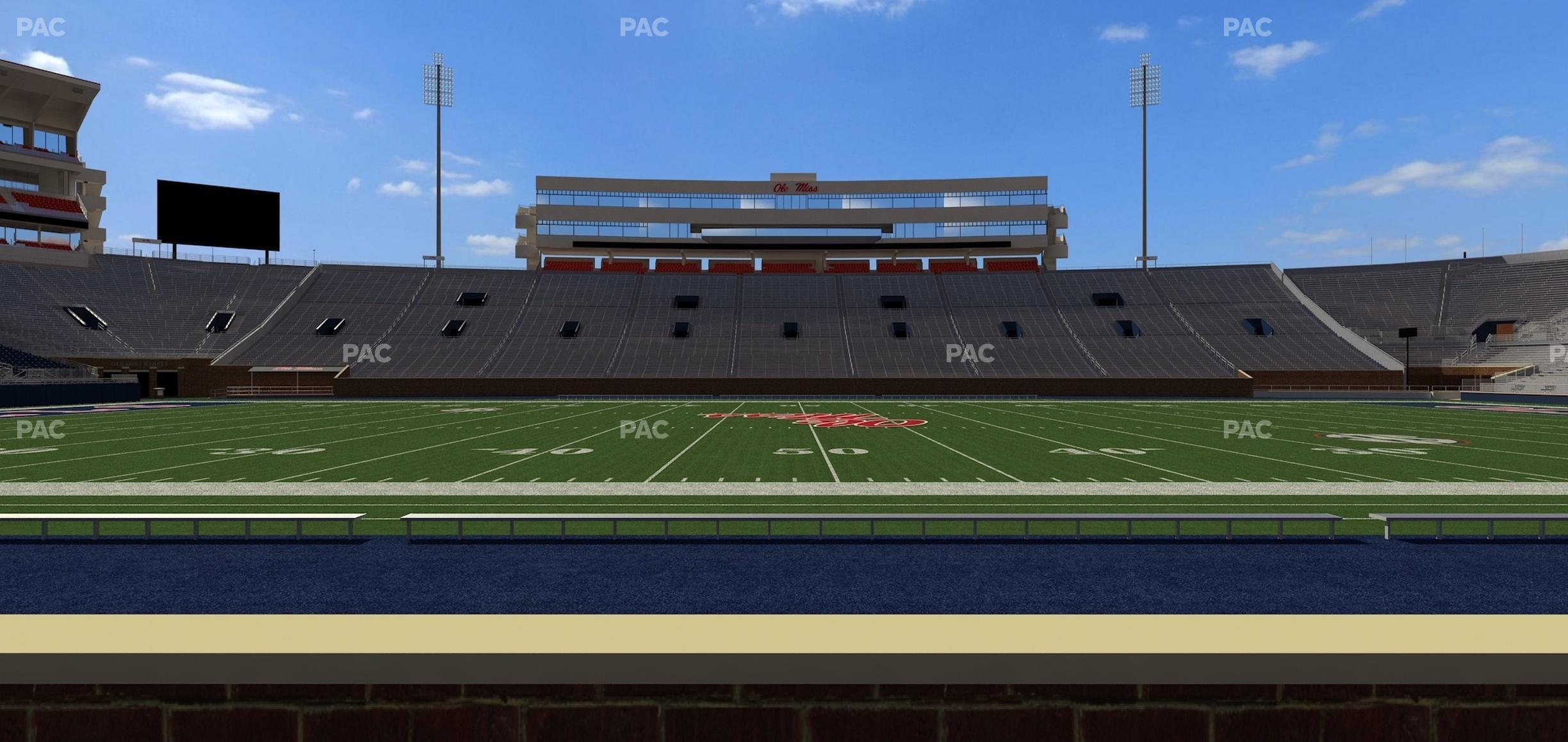 Seating view for Vaught Hemingway Stadium Section Chairback O