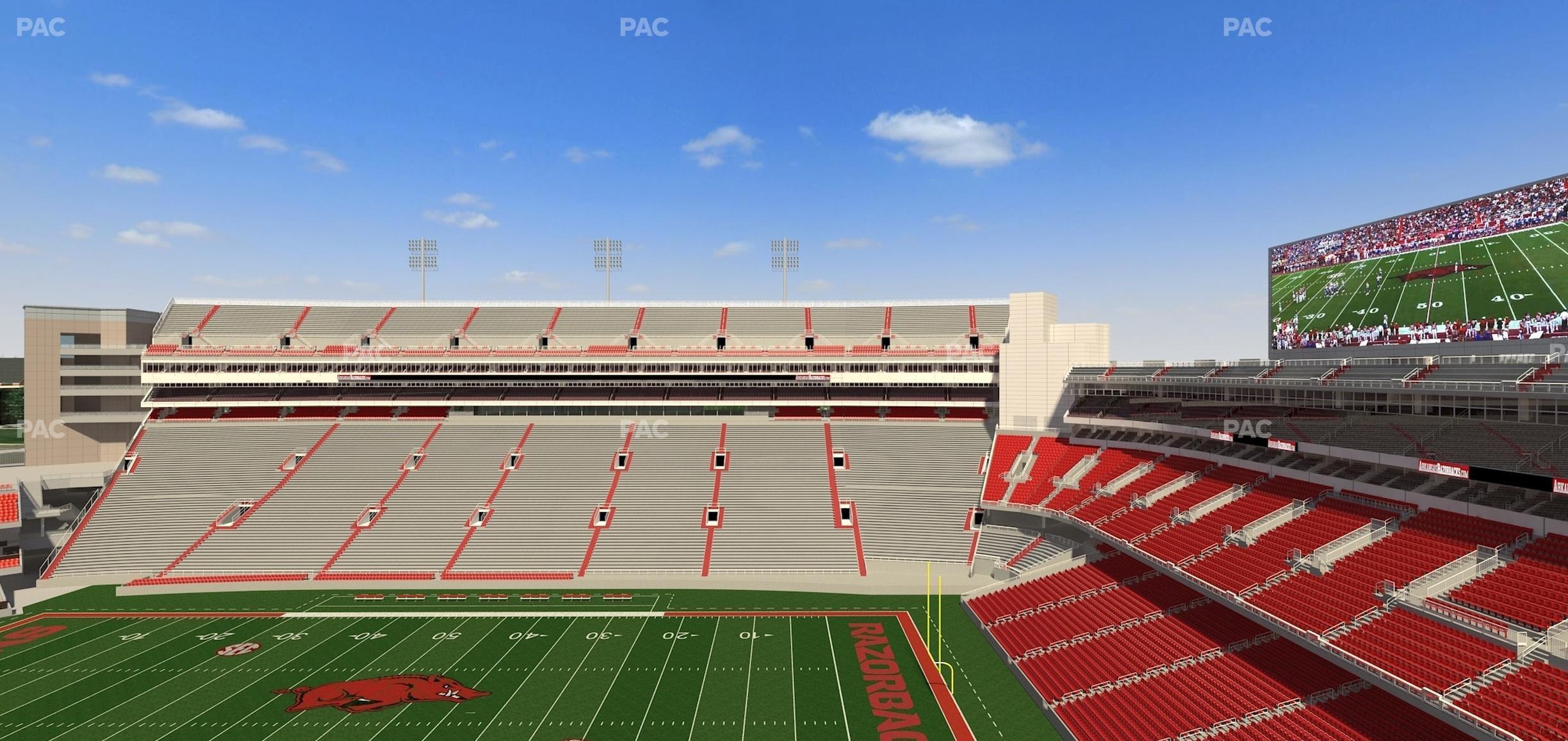 Seating view for Razorback Stadium Section 502 2