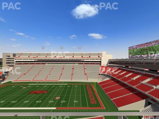 Seating view for Razorback Stadium Section 502 2