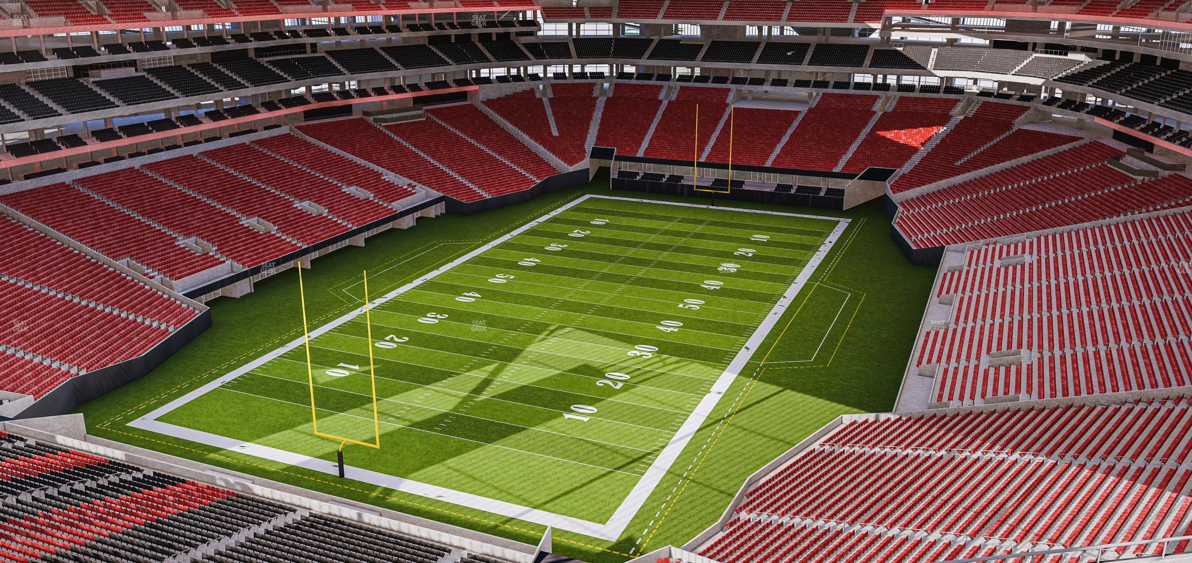 Seating view for Mercedes-Benz Stadium Section 350