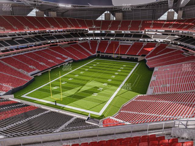 Seating view for Mercedes-Benz Stadium Section 350