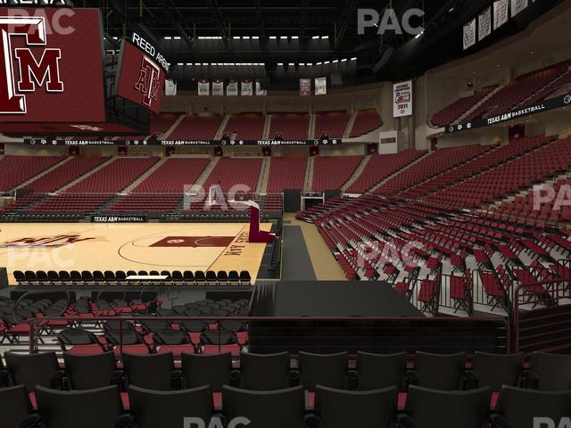 Seating view for Reed Arena Section 119