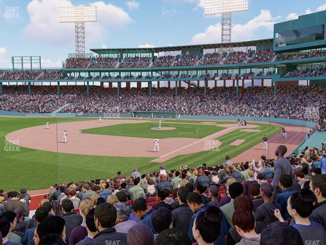 Seating view for Fenway Park Section Loge Box 161