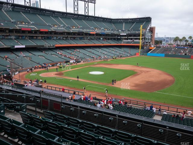 Seating view for Oracle Park Section Club Level 205