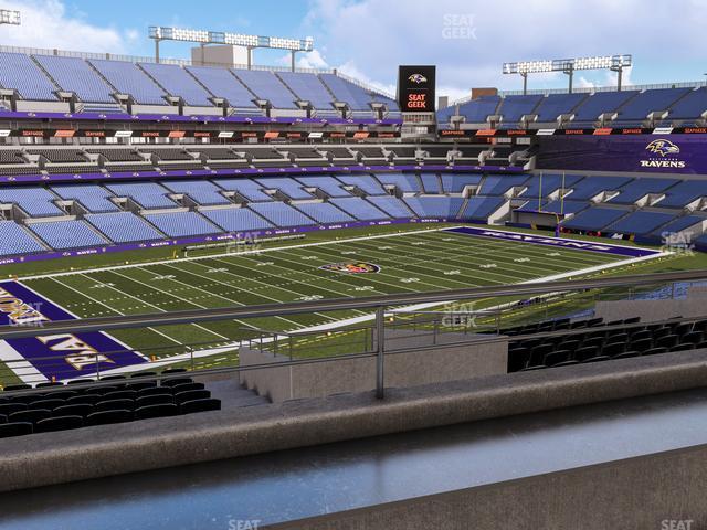 Seating view for M&T Bank Stadium Section Suite 367