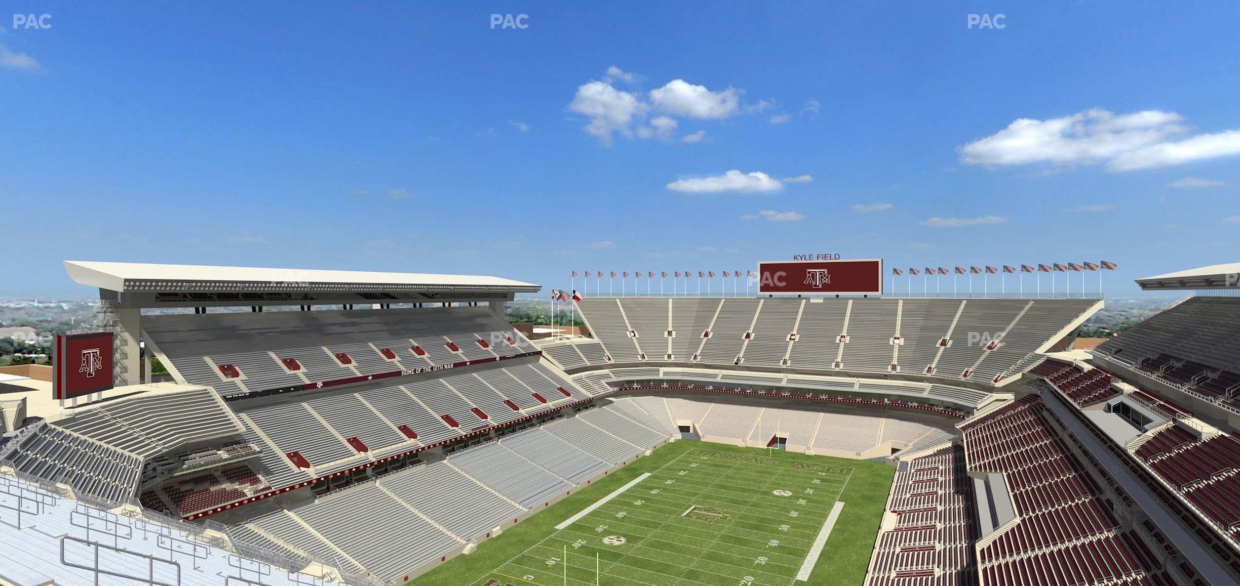 Seating view for Kyle Field Section 411