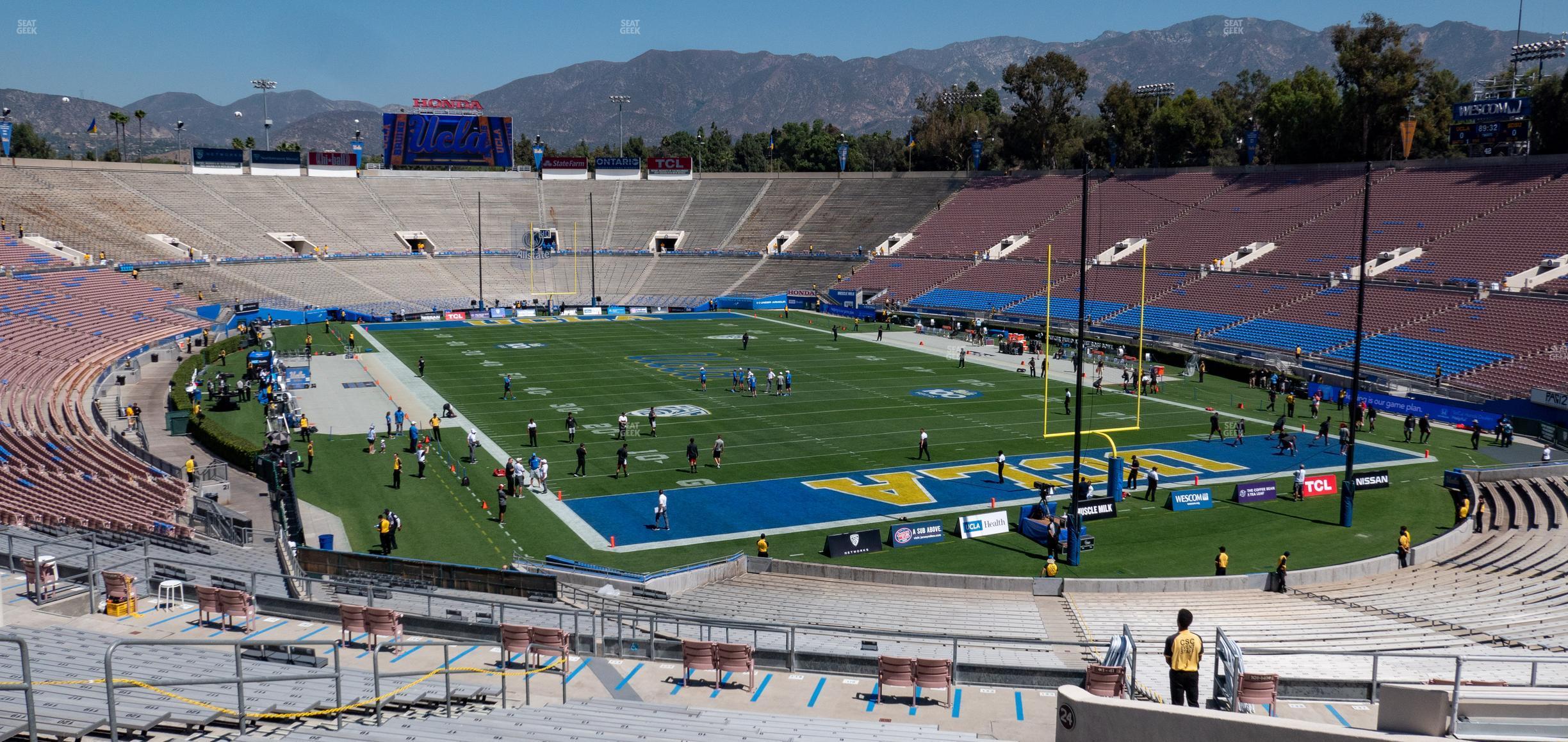 Seating view for Rose Bowl Stadium Section Upper 24