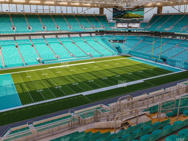 Seating view for Hard Rock Stadium Section 350