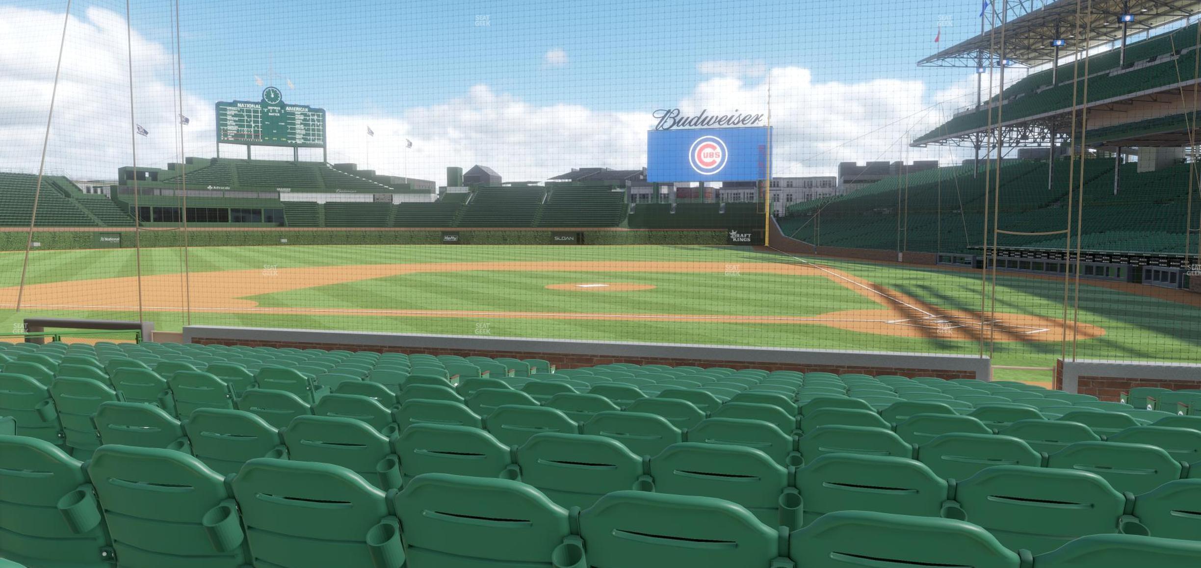 Seating view for Wrigley Field Section Club Box Home Plate 14